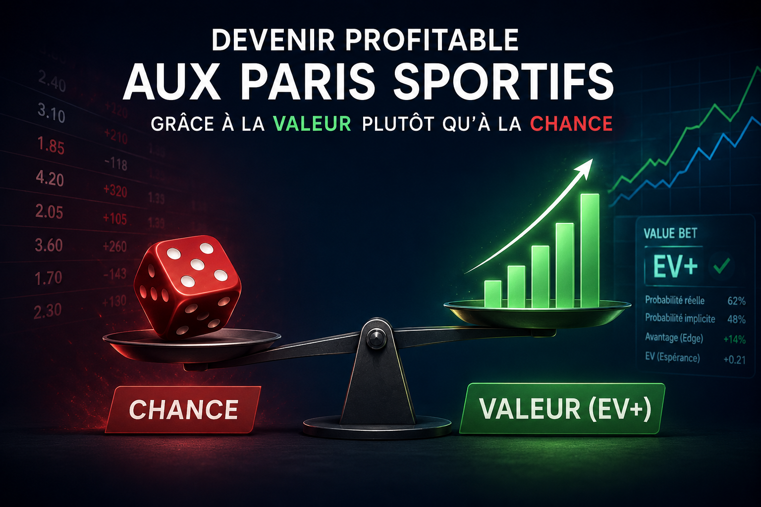 devenir profitable aux paris sportifs grâce à la valeur plutôt qu'à la chance